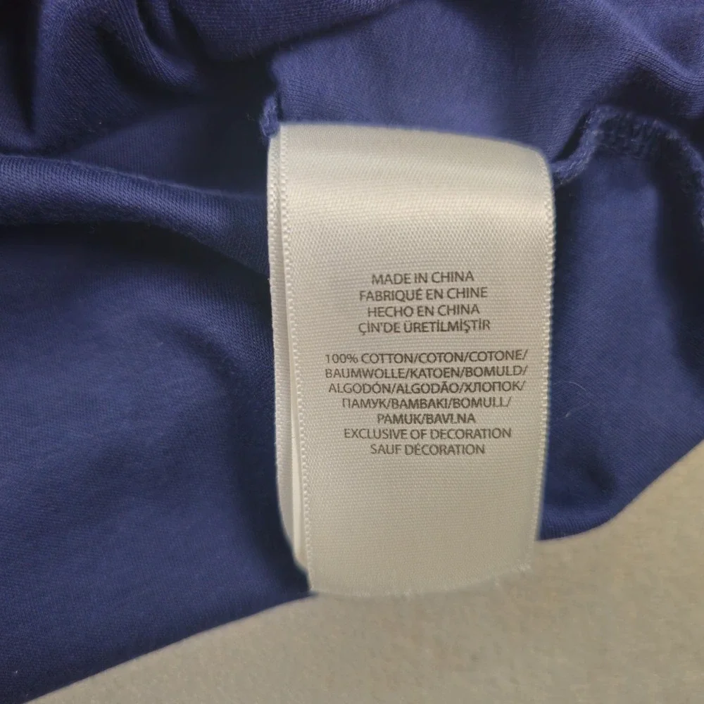 Polo Ralph Lauren Mens XL Tall Navy Blue Classic Fit Cotton Short Sleeve Polo